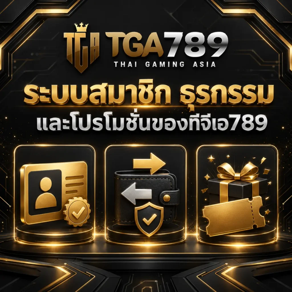 ระบบสมาชิก ธุรกรรม และโปรโมชั่นของทีจีเอ789